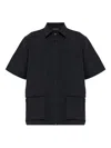 Rag & Bone Zip-up Shirt In Black