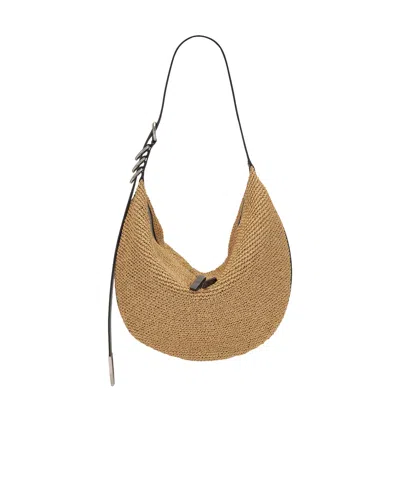 Rag & Bone Zippered Shoulder Bag In Nude
