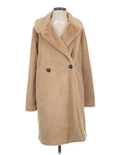 Pre-owned Rag Poets Coat In Tan