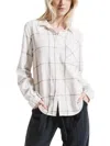 Rag Poets Kane-decraw Button-up Shirt In Cream In White