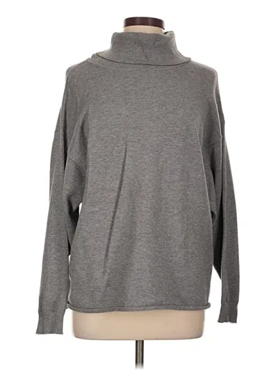 Pre-owned Rag Poets Turtleneck Sweater In Gray