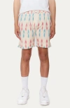 Raga Geo Print Pull-on Short In 001 White