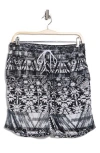 Raga Geometric Shorts In Black/white
