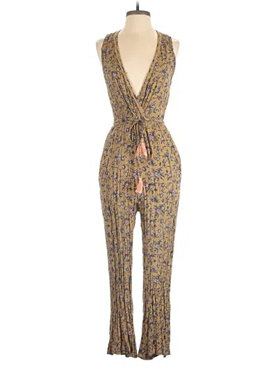 Pre-owned Raga Jumpsuit In Gold