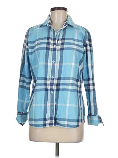 Pre-owned Raga Long Sleeve Button Down Shirt In Blue