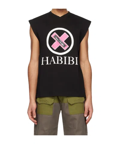 Raga Malak Printed Tank Top In Black