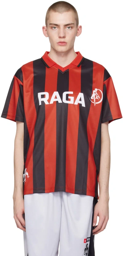 Raga Malak Ssense Exclusive Red & Black Raga United T-shirt In Red/black