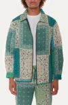 Raga Man Bassu Quilted Patchwork Jacket In Blue
