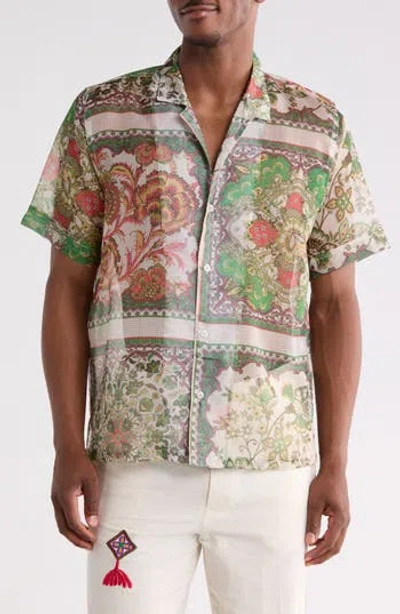 Raga Man Jagdish Button-up Shirt In Brown