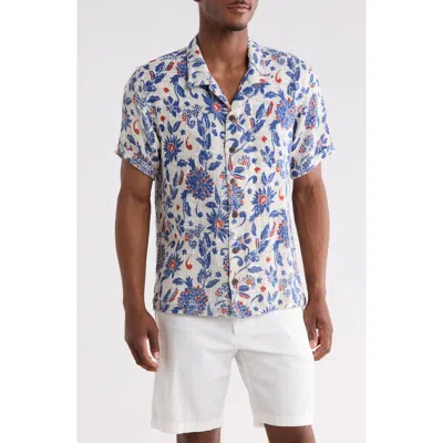 Raga Man Kailash Short Sleeve Shirt In Blue
