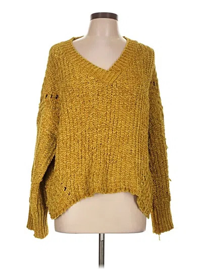 Pre-owned Raga Pullover Sweater In Yellow