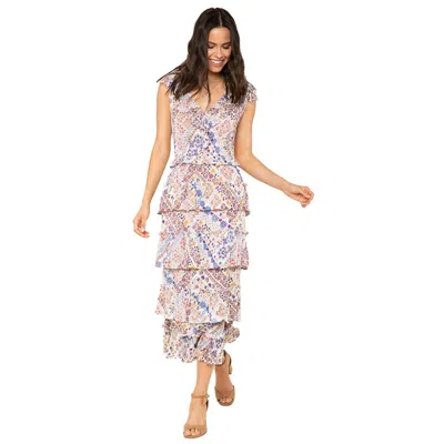 Raga Romina Womens Lurex Blend Long Maxi Dress In Neutral