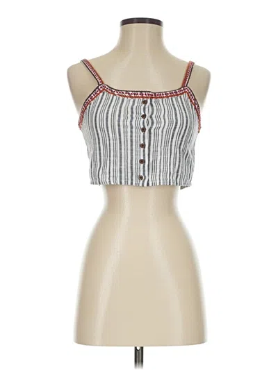 Pre-owned Raga Sleeveless Top Silver Sweetheart Neckline Tops