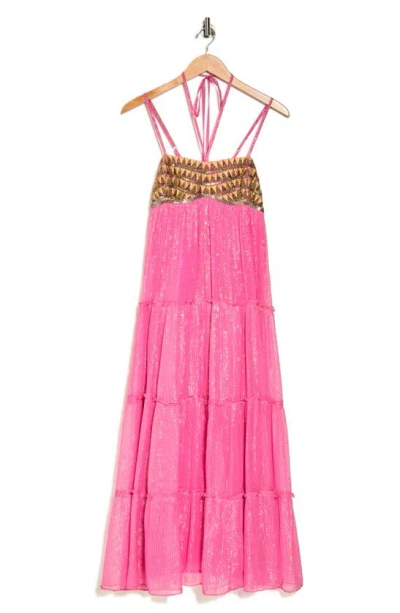 Raga Zella Empire Maxi Dress In Pink