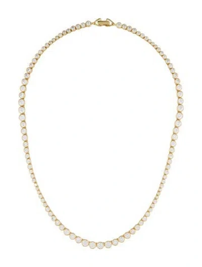 Pre-owned Ragbag Cubic Zirconia Oda Necklace, 16" In Multi