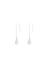 Ragbag Lumora Pearl 925 Sterling Silver Drop Earrings In Metallic