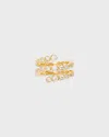 Ragbag Odette Spiral 18kt Gold-plated Ring In Gold