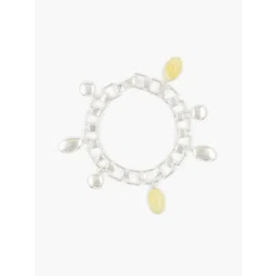 Ragbag Reflection Charms Bracelet In White
