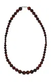 Ragbag Studio Emberly Tiger's Eye Necklace In Brown