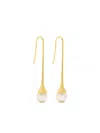 Ragbag Studio Lumora Pearl Drop Earrings In Gold