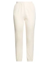 Ragdoll Woman Pants Cream Size L Cotton, Polyester, Modal In White