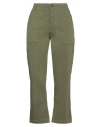 Ragdoll Woman Pants Military Green Size Xs Cotton, Elastane