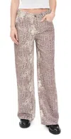 Ragged Priest Bite Jeans Croc Print In Croc Print