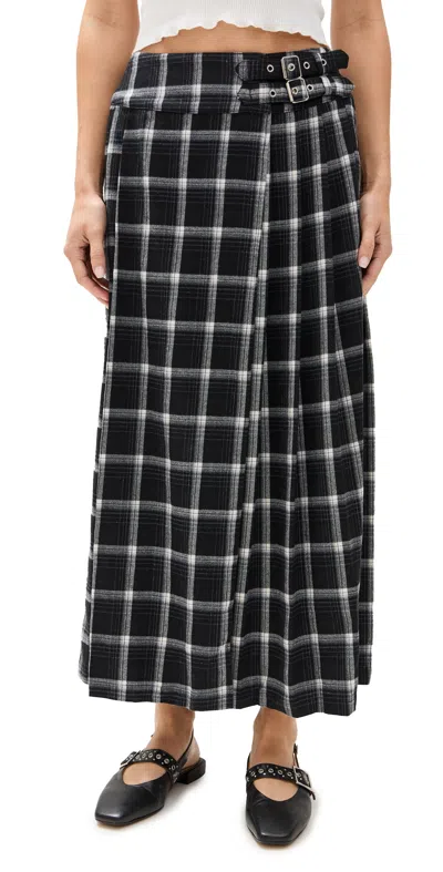 Ragged Priest Queenie Skirt Black Check
