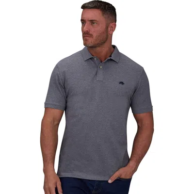 Raging Bull 100% Cotton Polo In Gray