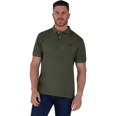 Raging Bull 100% Cotton Polo In Green
