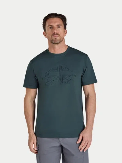 Raging Bull 3d Embossed Bull T-shirt In Green