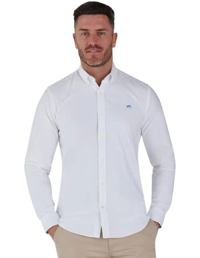 Raging Bull Classic 2 Pack Long Sleeve Oxford In White
