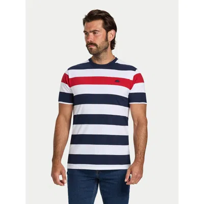 Raging Bull Contrast Chest Stripe T-shirt In Multi