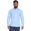 Raging Bull Long Sleeve Stripe Shirt In Blue