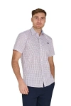 Raging Bull Short Sleeve Flower Cotton Poplin Shirt In Multi