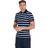 Raging Bull Triple Stripe Birdseye Polo In Multi