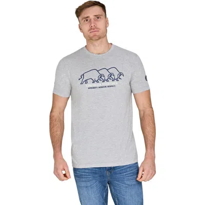 Raging Bull Yfc Bull Herd High Build T-shirt In Gray