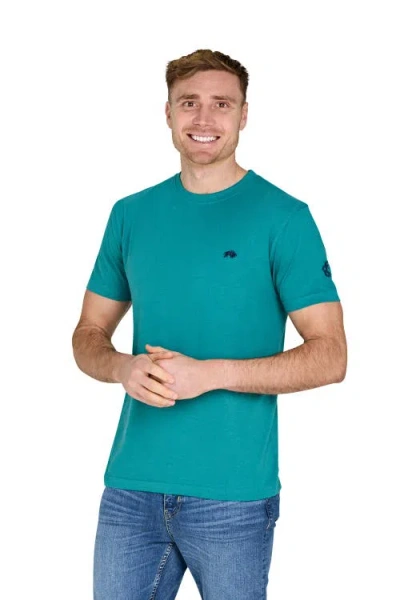 Raging Bull Yfc Bull Horns Back Print T-shirt In Blue