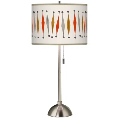 Ragnar 28" High Modern Tremble Shade Brushed Nickel Table Lamp