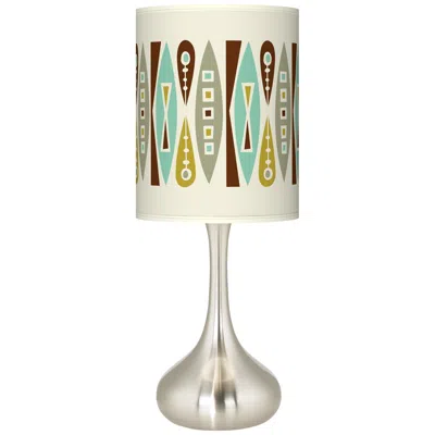 Ragnar Droplet 28" High Vernaculis Ii Shade Brushed Nickel Table Lamp