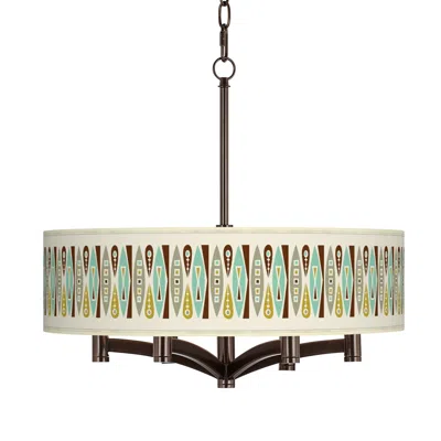 Ragnar Vernaculis Ii Ava 6-light Bronze Pendant Chandelier