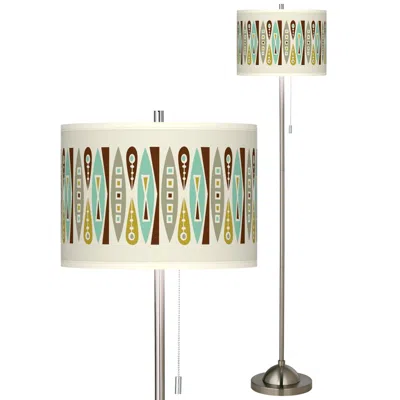 Ragnar Vernaculis Ii Brushed Nickel Pull Chain Floor Lamp