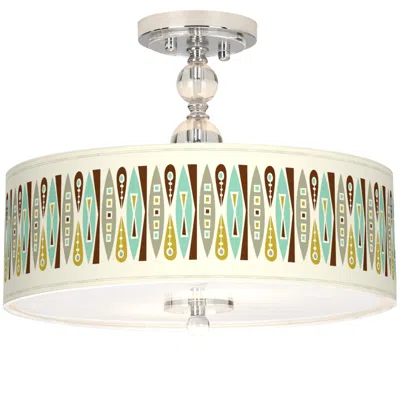 Ragnar Vernaculis Ii Giclee 16" Wide Semi-flush Ceiling Light