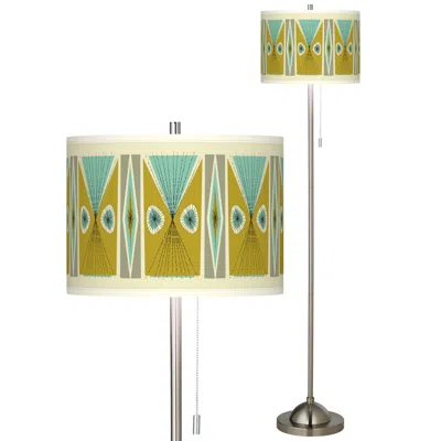 Ragnar Vernaculis Iii Brushed Nickel Pull Chain Floor Lamp
