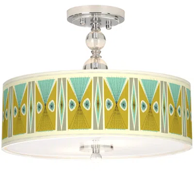 Ragnar Vernaculis Iii Giclee 16" Wide Semi-flush Ceiling Light