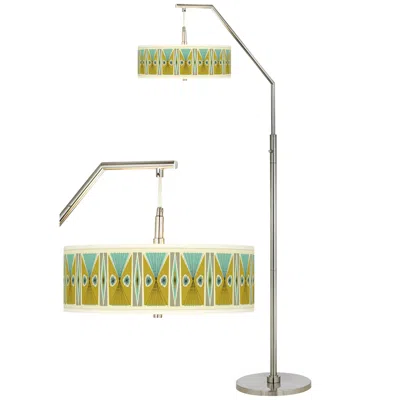 Ragnar Vernaculis Iii Giclee Shade Arc Floor Lamp