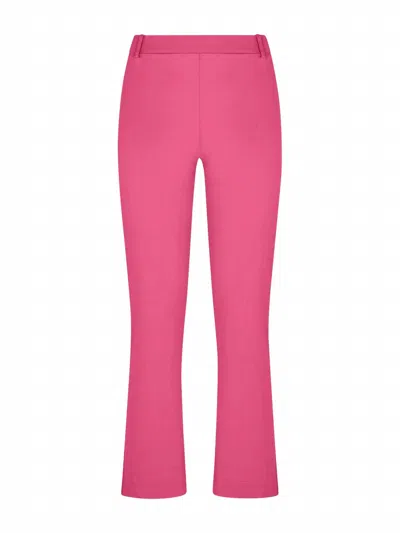 Ragno Cropped Flare Pant In Fuchsia In Pink