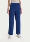 Ragno Cropped Wide Pant In Blueberry In Blue