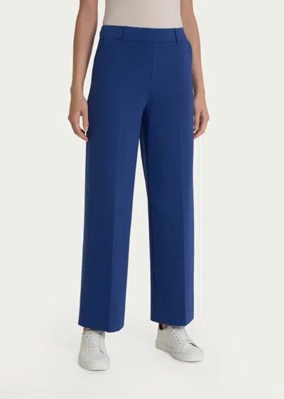 Ragno Cropped Wide Pant In Blueberry