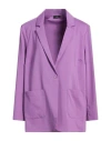 Ragno Woman Blazer Mauve Size 6 Cotton, Polyamide, Elastane In Multi